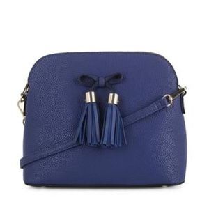 👜Cobalt Vegan Leather 3 Compartment Crossbody